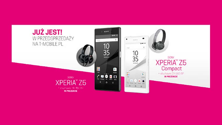 T-Mobile: Sony Xperia Z5 i Z5 Compact z prezentem dla wszystkich klientów