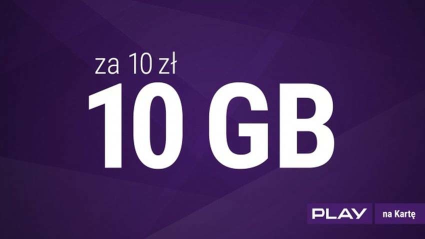 Play przedłuża ofertę na 10 GB Internetu za 10 zł