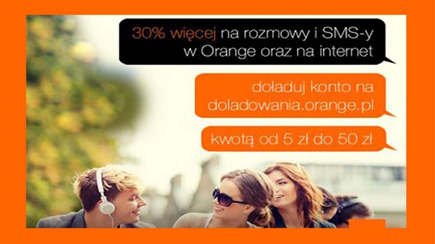 Promocja Orange: 30% do doładowania