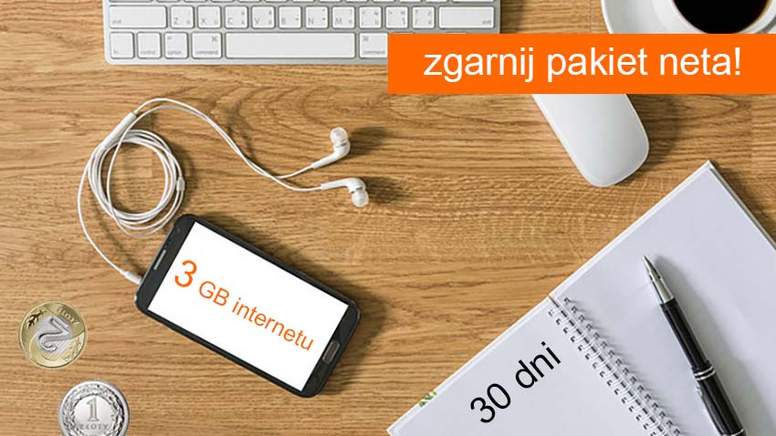 Promocja Orange: 3 GB za 3 zł